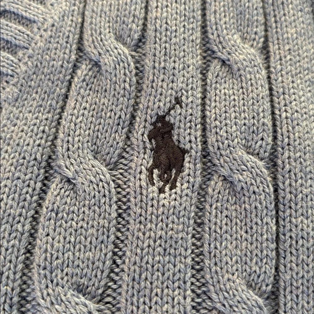 Polo by Ralph Lauren Cable-Knit Cotton V-Neck Sweater - Picture 3 of 9